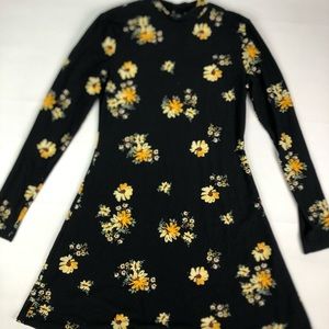 Arizona black floral dress